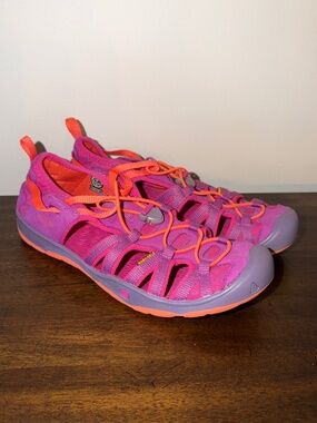 Keen Moxie Pink Orange Sneaker Sandal Youth Big Kids Size 5 Hiking